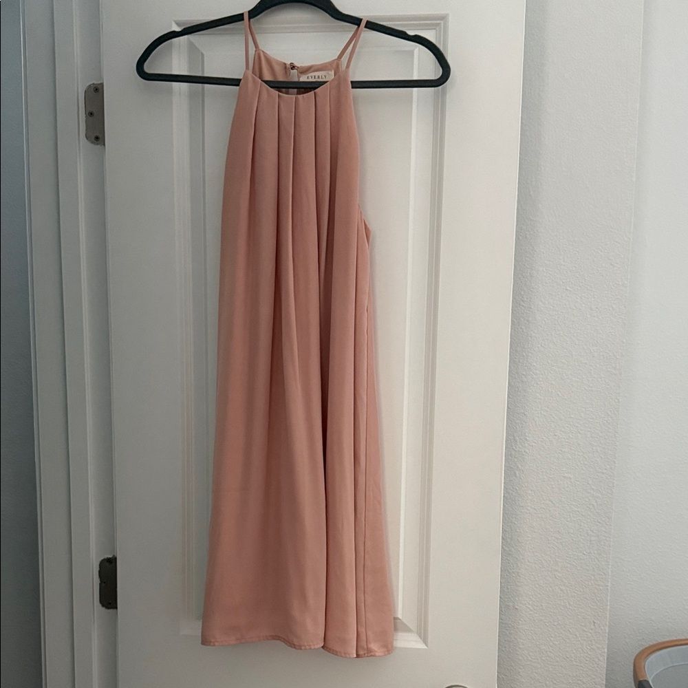Everly Blush Backless Dress